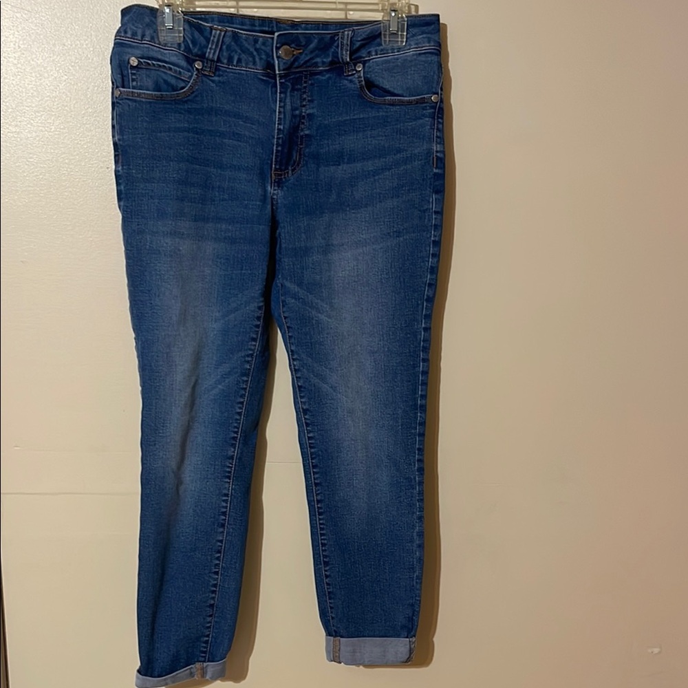 Women's Tahari “Kelly” mid rise skinny jeans
